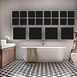 Blackout Opaque Window Sticker Static Cling 100% Light Blocking PVC Frosted Dark Tint Film Privacy Protection Window Covering