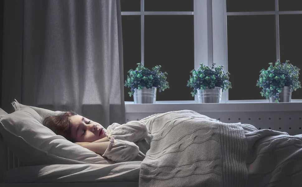 Blackout Opaque Window Sticker Static Cling 100% Light Blocking PVC Frosted Dark Tint Film Privacy Protection Window Covering