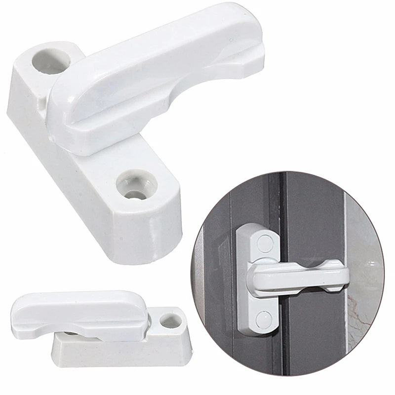 Plastic Doors And Windows Security Lock UPVC Replacement Sash Jammer Safety hasps Lever Handle Sweep Latch Child Protector