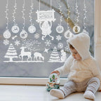 2025 Merry Christmas Wall Sticker Window Glass Merry Christmas Decor for Home Living Room Wall Decor 2026 Happy New Year Sticker