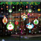 2025 Merry Christmas Wall Sticker Window Glass Merry Christmas Decor for Home Living Room Wall Decor 2026 Happy New Year Sticker