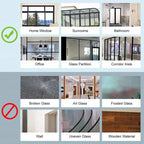 Window Privacy Film One Way Daytime Privacy Static Cling Sun Blocking Anti UV Reflective Window  for Home and OfficeBlack Silver