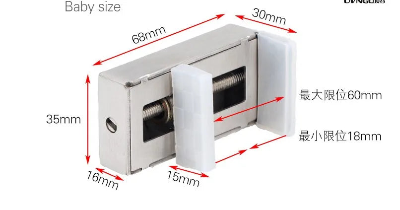 Practical Sliding Doors and Windows Lock window safe lock steel pan child safety lock Anti-theft Sliding Sash Stopper