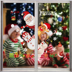 2025 Merry Christmas Wall Sticker Window Glass Merry Christmas Decor for Home Living Room Wall Decor 2026 Happy New Year Sticker