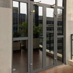 Window Privacy Film One Way Daytime Privacy Static Cling Sun Blocking Anti UV Reflective Window  for Home and OfficeBlack Silver