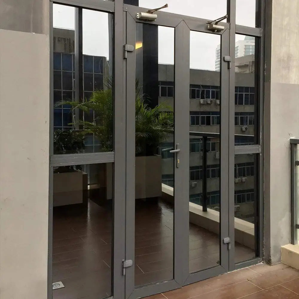 Window Privacy Film One Way Daytime Privacy Static Cling Sun Blocking Anti UV Reflective Window  for Home and OfficeBlack Silver