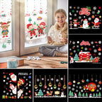 2025 Merry Christmas Wall Sticker Window Glass Merry Christmas Decor for Home Living Room Wall Decor 2026 Happy New Year Sticker
