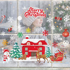 2025 Merry Christmas Wall Sticker Window Glass Merry Christmas Decor for Home Living Room Wall Decor 2026 Happy New Year Sticker