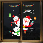2025 Merry Christmas Wall Sticker Window Glass Merry Christmas Decor for Home Living Room Wall Decor 2026 Happy New Year Sticker