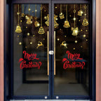 Merry Christmas Wall Stickers Showcase Window Festival Decals Santa Murals New Year Christmas Decorations for Home 20x27cm  ﻿