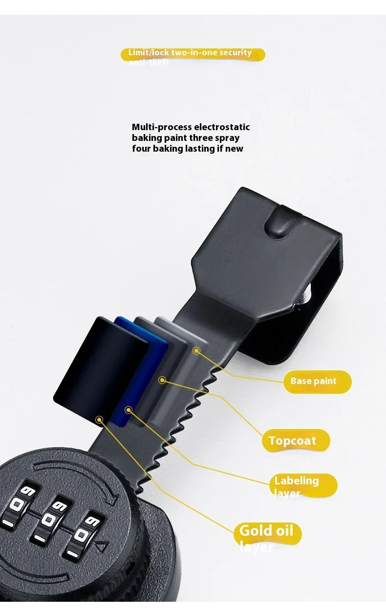 ZEXEF Glass Cabinet Password Lock Glass Sliding Door Lock Storage Display Cabinet Window Double Open Combination Lock Hardware
