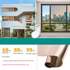 sun protection one-way mirrors window film stickers Household insulated glass film windows balconies privacy protection