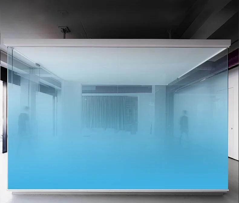 AIMOR Sticker Self-adhesive Customized Printing LOGO Decoration Office Use Translucency Semi-privacy Gradient Window Glass Film