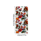 Sun Catcher Static Glass Stickers Non-Adhesive Window Sticker Decorative Privacy Flower Decal Painted Glass Rainbow Film Decors