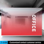 AIMOR Sticker Self-adhesive Customized Printing LOGO Decoration Office Use Translucency Semi-privacy Gradient Window Glass Film