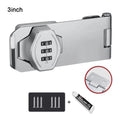 New Zinc Alloy Cabinet Password Locks Anti-Theft Security Combination Coded Lock 3 Digit Coded Keyless Window Stoppers Home