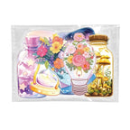 50PCS Transparent PET Bottle Seies Stickers Waterproof Doodle Decals for Home Window Glass DIY Wall Background Stickers