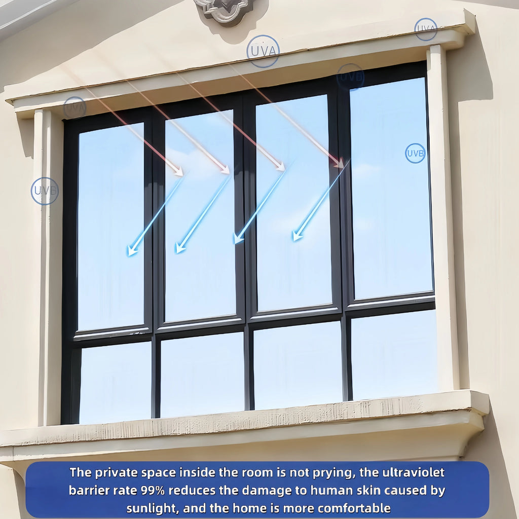 One-Way Perspective Glass Window Sticker Insulating Window Film Window Privacy Film Isolation 99% Uv Mirror Reflection