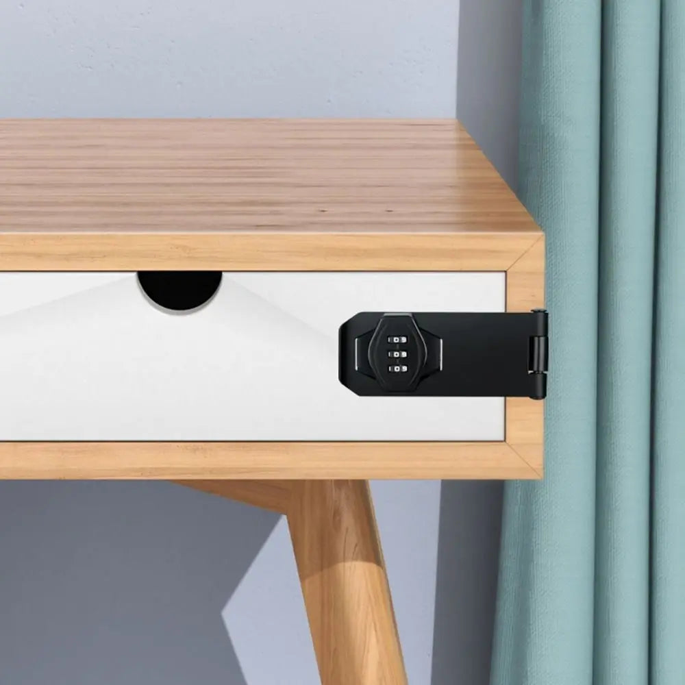 New Zinc Alloy Cabinet Password Locks Anti-Theft Security Combination Coded Lock 3 Digit Coded Keyless Window Stoppers Home