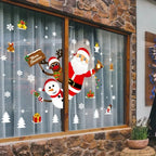 Christmas Window Stickers Christmas Wall Sticker Room Wall Decals Merry Christmas Decors 2024 For Home New Year Stickers 2025
