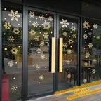 Glitter Effect Snowflake Electrostatic Wall Sticker Christmas Kids Room Decor Glass Window Home Decoration New Year Wallpaper
