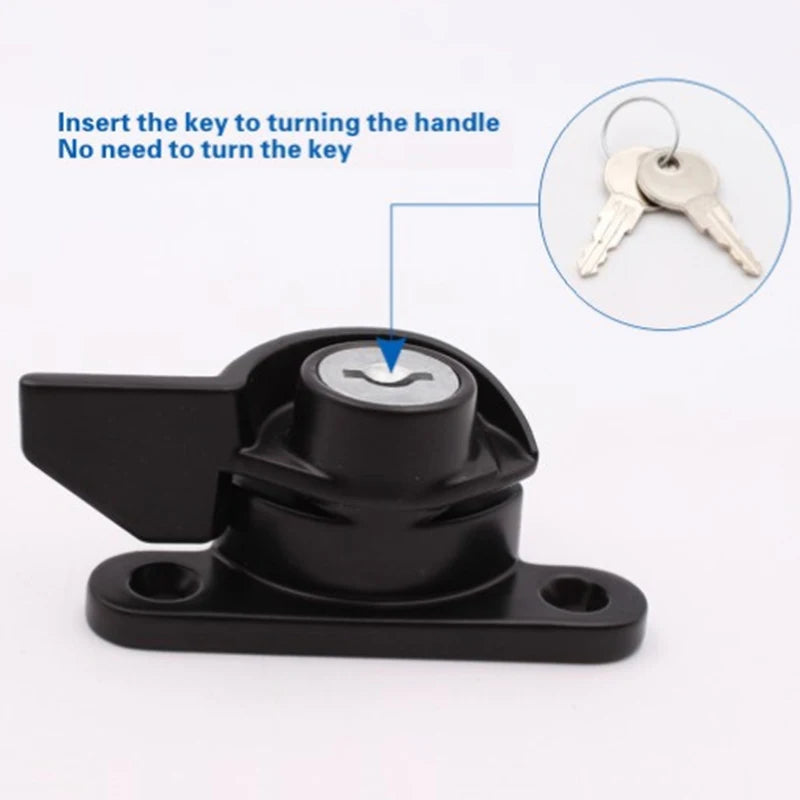 Sliding Window Door  Lock with Key Special Safety Design Zinc Alloy Lock Zinc Alloy  Lock with Keys