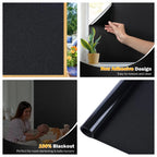 Wide 75/90 Cm Frosted Window Privacy Film, Non-Adhesive Window Glass Films, Heat Control Static Cling Removable Window Stickers