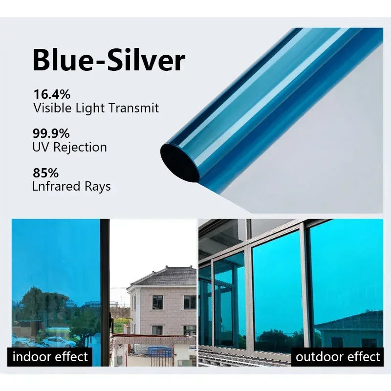 Window Film Privacy vinyl glass window One Way Daytime Privacy Static Cling Blocking Anti UV Reflective  adhesive vinyl for car