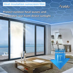 One-Way Perspective Glass Window Sticker Insulating Window Film Window Privacy Film Isolation 99% Uv Mirror Reflection