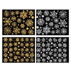 Glitter Effect Snowflake Electrostatic Wall Sticker Christmas Kids Room Decor Glass Window Home Decoration New Year Wallpaper