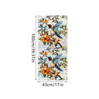 Sun Catcher Static Glass Stickers Non-Adhesive Window Sticker Decorative Privacy Flower Decal Painted Glass Rainbow Film Decors