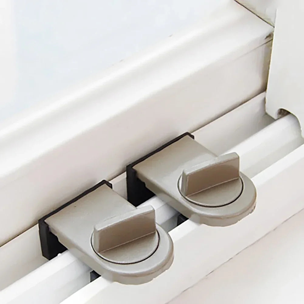 Horizontal Sliding Window Lock | Child Safety Anti-Theft for Vinyl/Aluminum | Adjustable Easy Install