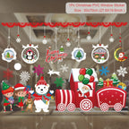 Christmas Window Stickers Christmas Wall Sticker Room Wall Decals Merry Christmas Decors 2024 For Home New Year Stickers 2025