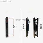 1 set of thickened stainless steel aluminum alloy door and window hook locks balcony sliding glass sliding door lock buckles