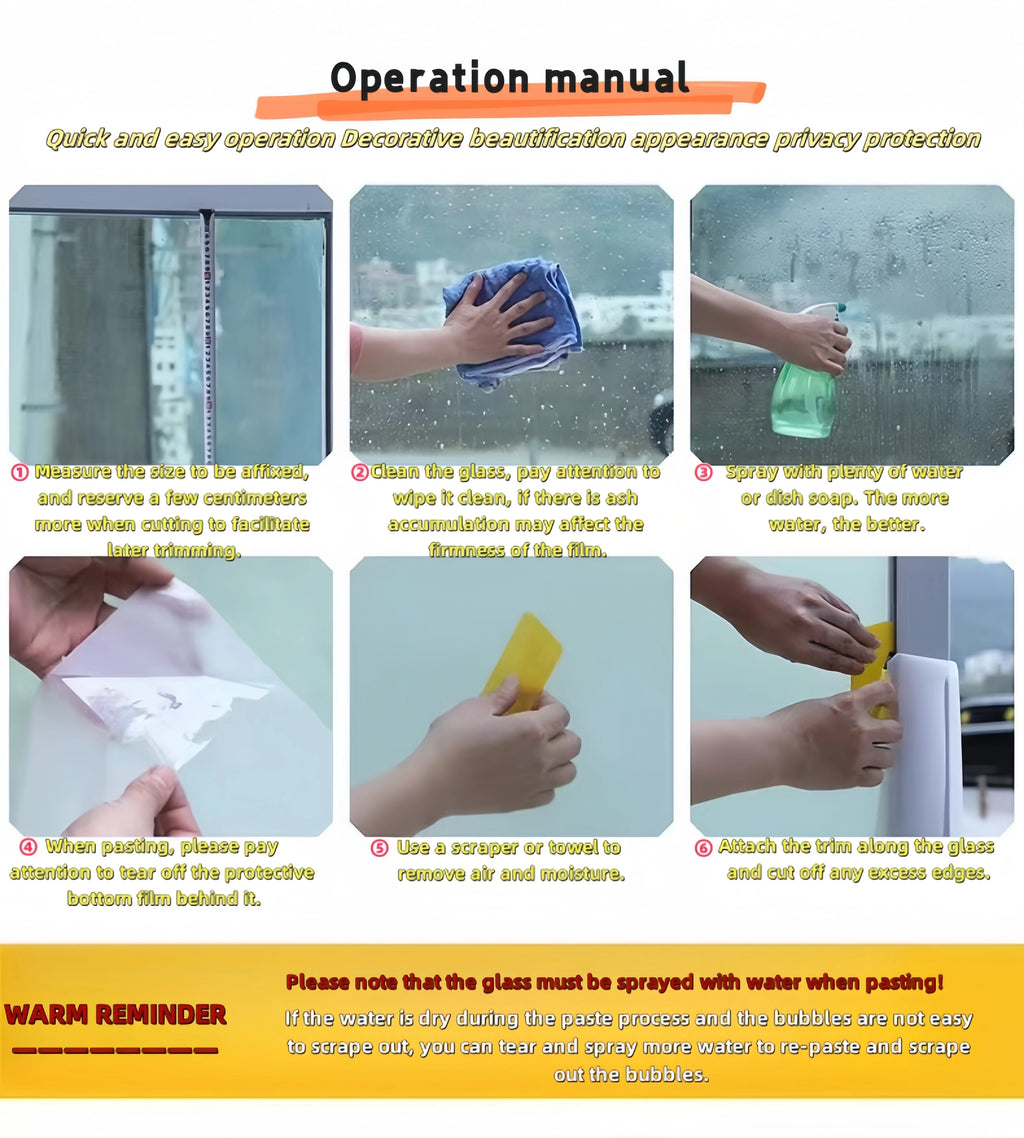 Changhong Glass Sticker Frosted Window Light-Transmitting Opaque Bathroom Kitchen Door Bathroom Anti-Light and Anti-Peeping Film Wavy Glass Film