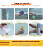 Changhong Glass Sticker Frosted Window Light-Transmitting Opaque Bathroom Kitchen Door Bathroom Anti-Light and Anti-Peeping Film Wavy Glass Film