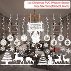Christmas Window Stickers Christmas Wall Sticker Kids Room Wall Decals Merry Christmas Decorations For Home New Year Stickers