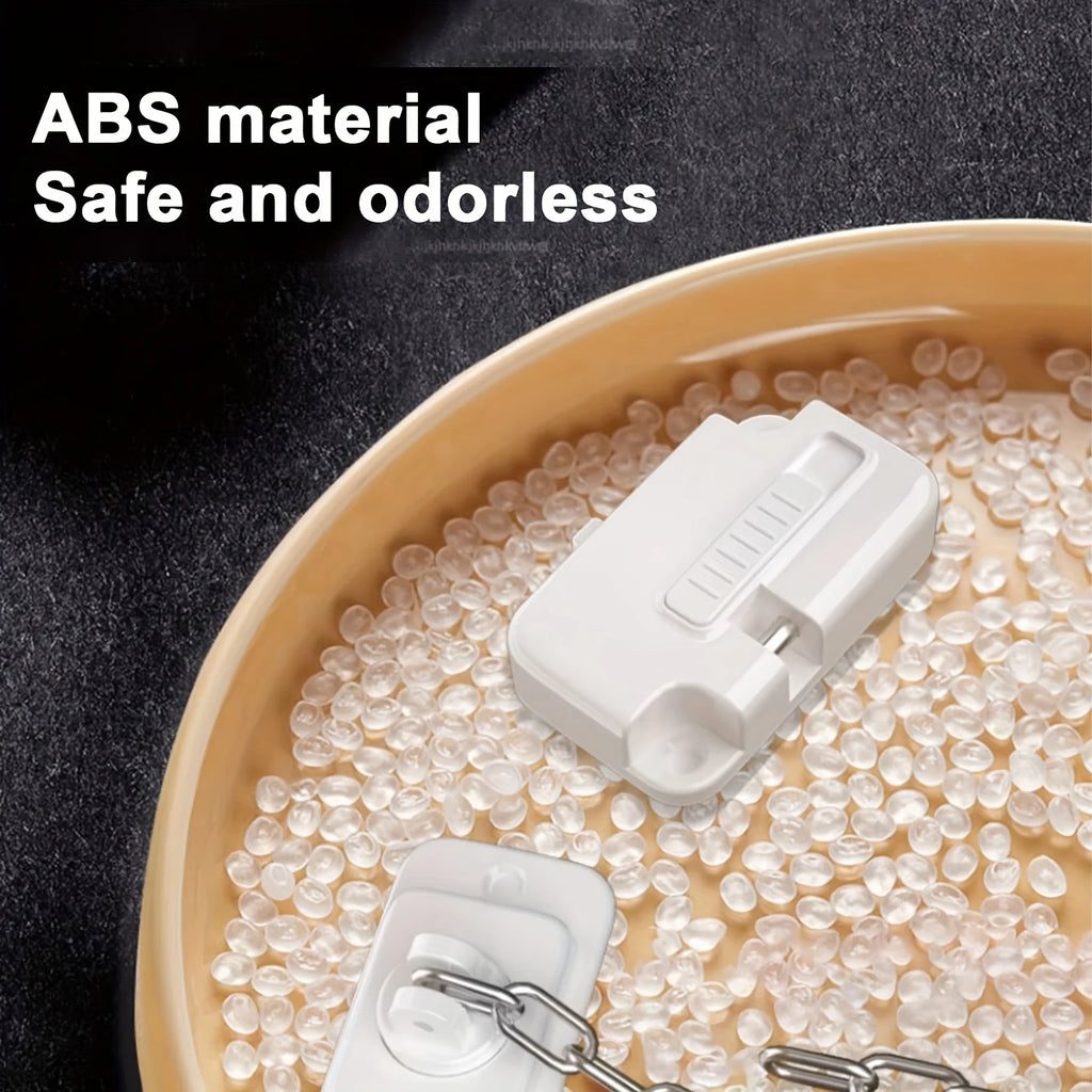 Adjustable Window Safety Lock - No-Drill/Drill Installation, Secure Sliding & Casement Windows with Screws and Adhesive Included