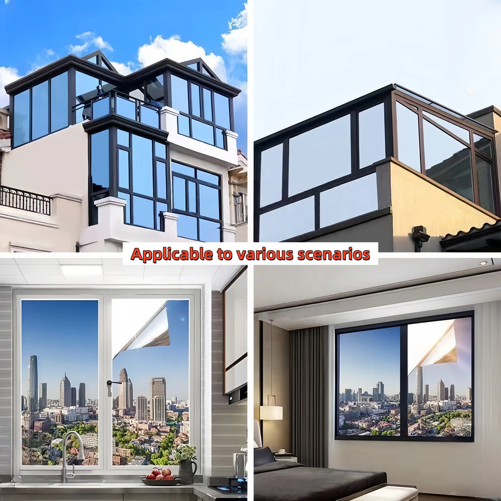 One-Way Perspective Glass Window Sticker Insulating Window Film Window Privacy Film Isolation 99% Uv Mirror Reflection
