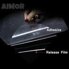 AIMOR Decoration Foil Sticker Self-adhesive Office Use Translucency Semi-privacy White Dot One-way Gradient Window Film Glass