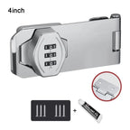 New Zinc Alloy Cabinet Password Locks Anti-Theft Security Combination Coded Lock 3 Digit Coded Keyless Window Stoppers Home
