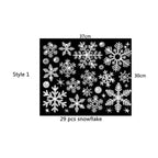 Glitter Effect Snowflake Electrostatic Wall Sticker Christmas Kids Room Decor Glass Window Home Decoration New Year Wallpaper