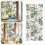Window Film, Non-Adhesive Static Cling Window Film, Stained Glass Window Decals, Window Stickers for Home Office