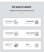 ZEXEF Glass Cabinet Password Lock Glass Sliding Door Lock Storage Display Cabinet Window Double Open Combination Lock Hardware