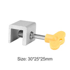 Door Window Lock Restrictor Adjustable Window Cable Limit Lock Portable Alloy Security Multi-function for Bedroom and Office