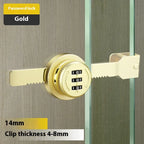 ZEXEF Glass Cabinet Password Lock Glass Sliding Door Lock Storage Display Cabinet Window Double Open Combination Lock Hardware