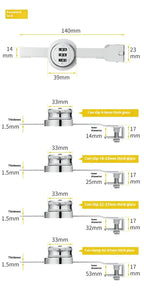 ZEXEF Glass Cabinet Password Lock Glass Sliding Door Lock Storage Display Cabinet Window Double Open Combination Lock Hardware