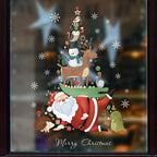 Christmas Window Stickers Christmas Wall Sticker Room Wall Decals Merry Christmas Decors 2024 For Home New Year Stickers 2025