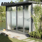 AIMOR Decoration Foil Sticker Self-adhesive Office Use Translucency Semi-privacy White Dot One-way Gradient Window Film Glass