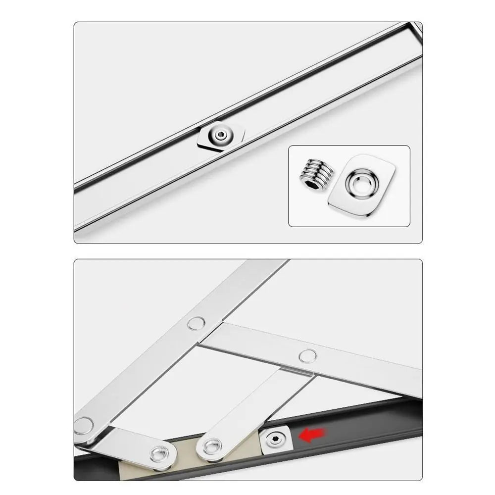 5PCS Stainless Steel Wind Support Limit Plate Window Lock Non Punching Window Limiter Limit Lock Portable